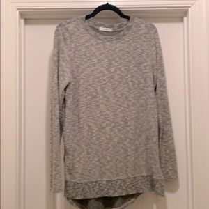 Gray high low sweater